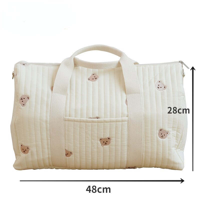 Large Maternity Bag for Baby Diaper Maternal Mommy Bag Quilted Nappy Maternity Packs Toiletry Labour Luggage Bag Mom Travel Tote