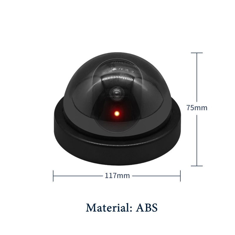 Wireless Black/White Dummy Camera Fake Plastic Dome CCTV Security Camera With Flashing Led Surveillance System Indoor Outdoor